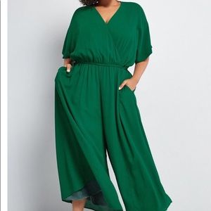 ModCloth green jumpsuit